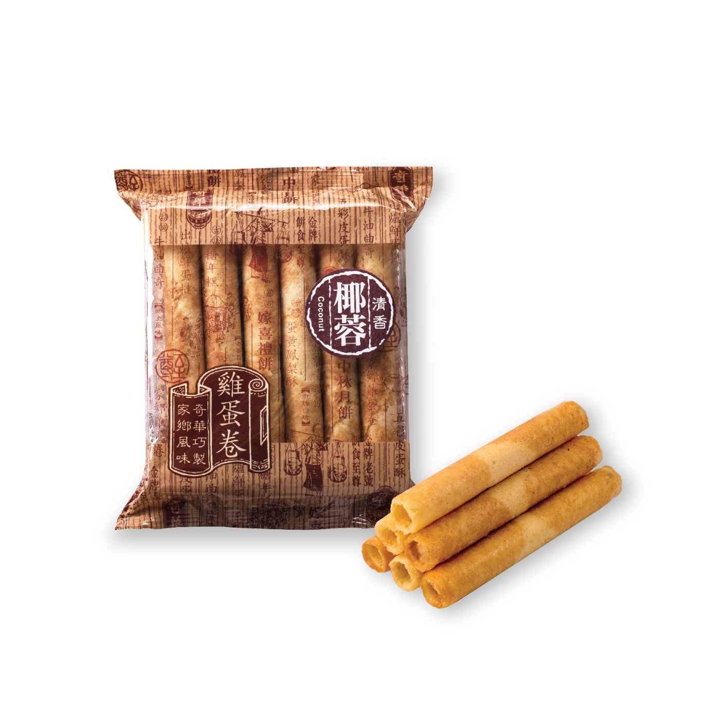 奇華 各款雞蛋卷 12支裝 椰蓉 