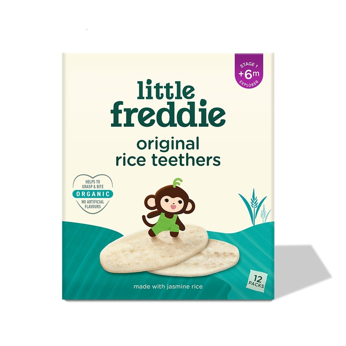 Little Freddie有機原味米餅 12包 x 4克
