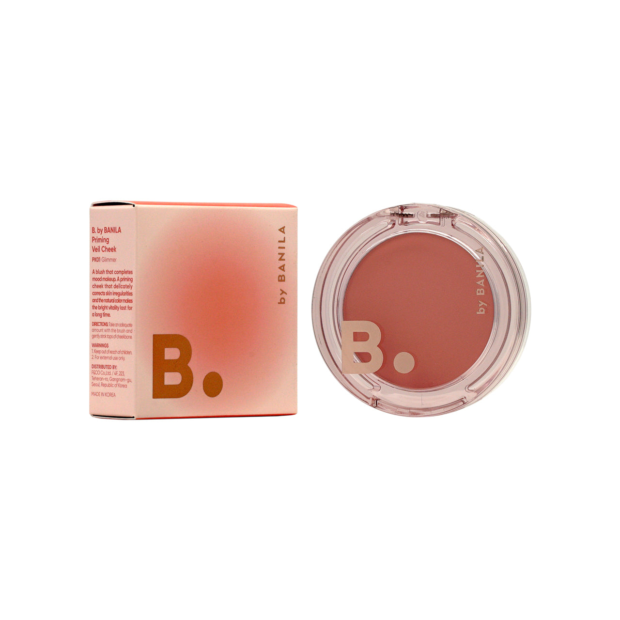 Banila Co 絲滑柔嫩胭脂 #PK01 Glimmer 淡粉 6g