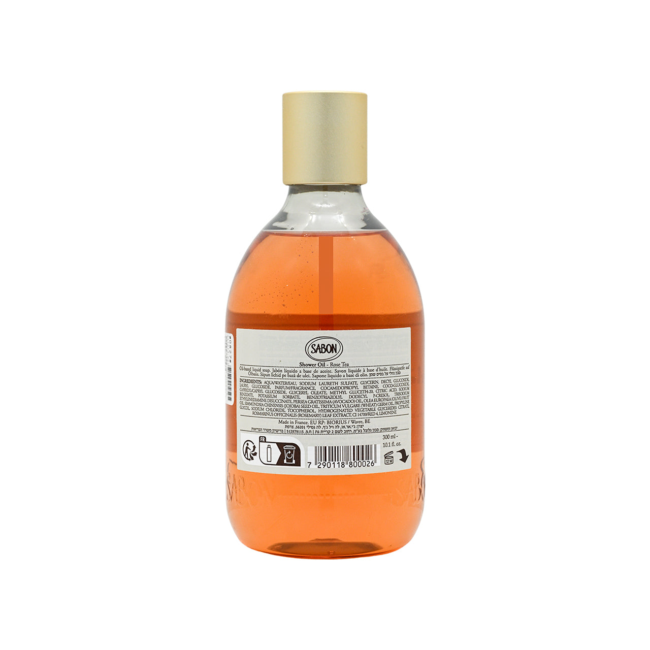 Sabon 玫瑰花茶柔膚滋養沐浴油 300ml 