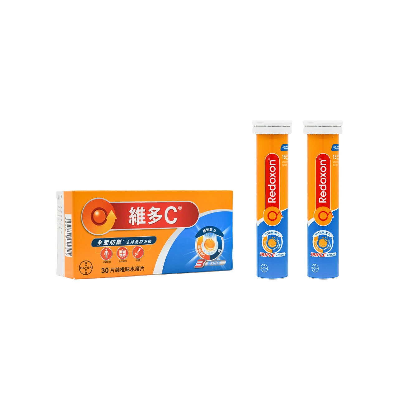 Redoxon 維多C 3重功效橙味水溶片 30 片