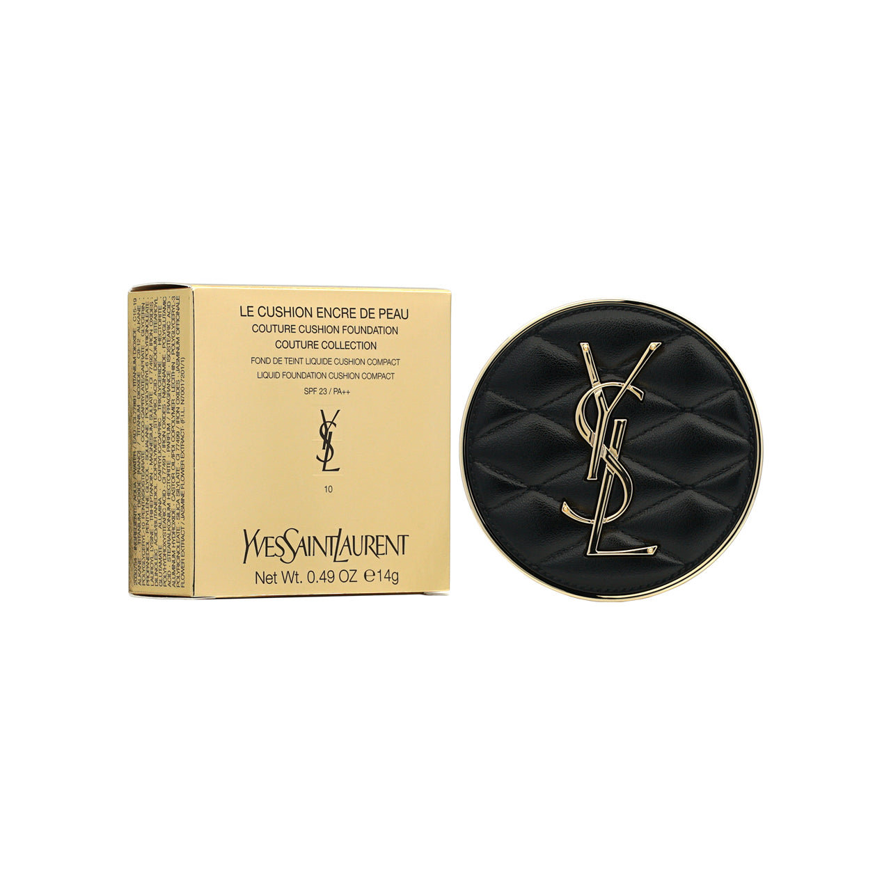 Yves Saint Laurent 昇級版輕透無重羽毛氣墊粉底 SPF 23PA++ #10 14g 