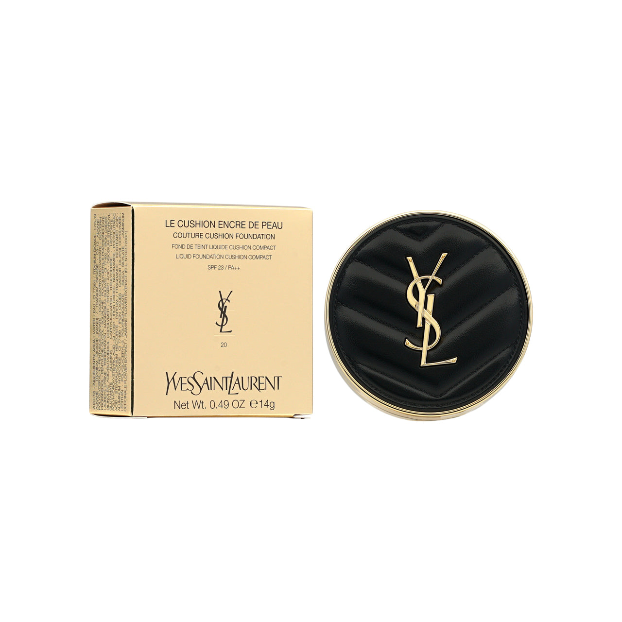 Yves Saint Laurent 昇級版輕透無重羽毛氣墊粉底 SPF 23PA++ #20 14g 
