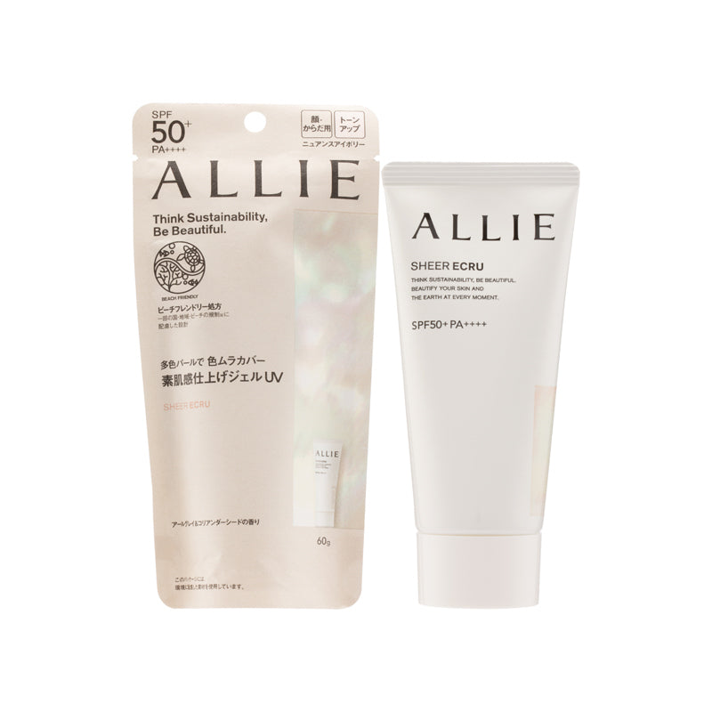 Allie SPF50+PA++++ 持采亮化UV防曬水凝乳 裸肌香檸茶香 #03 Sheer Ecru 60g 
