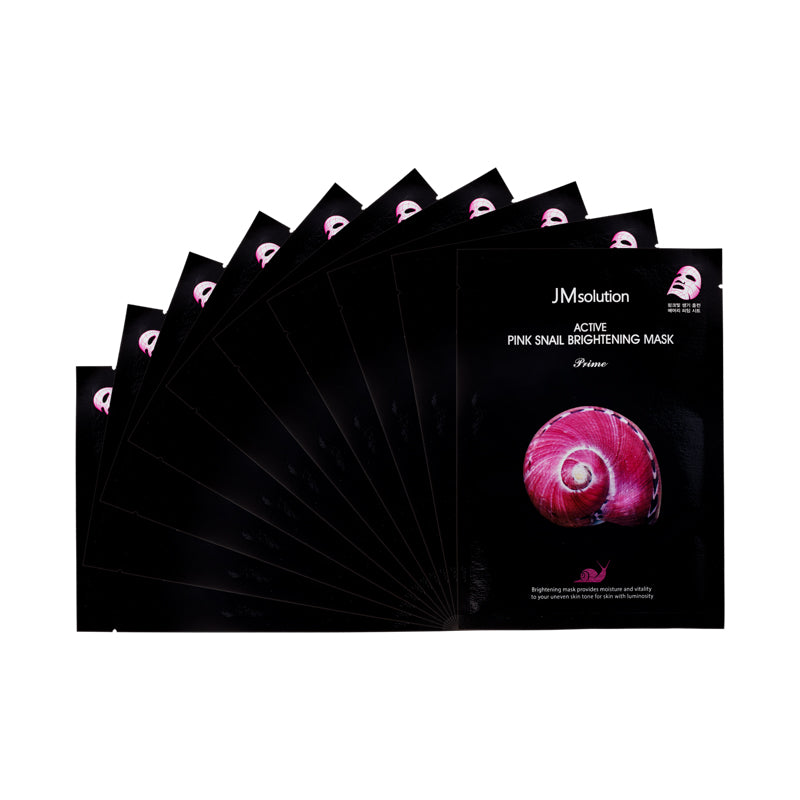 JMsolution 活力粉紅蝸牛美白面膜(臻享版) 10片裝