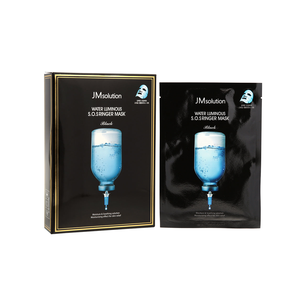 JM solution (肌司研)水滋養急救針劑面膜黑臻版 10片裝