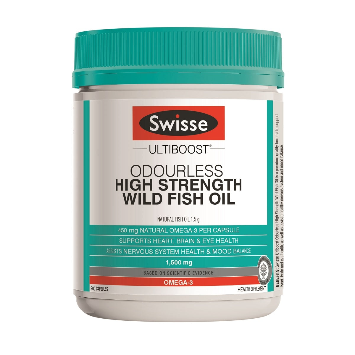 Swisse Ultiboost 無腥味高濃度野生魚油 1500毫克 200粒
