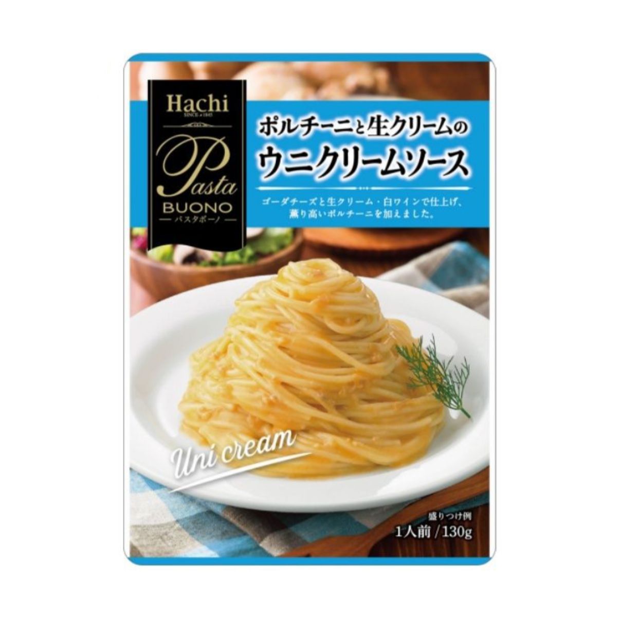 Hachi Pasta Buono Pasta Sauce Porcini Uni Cream 130G