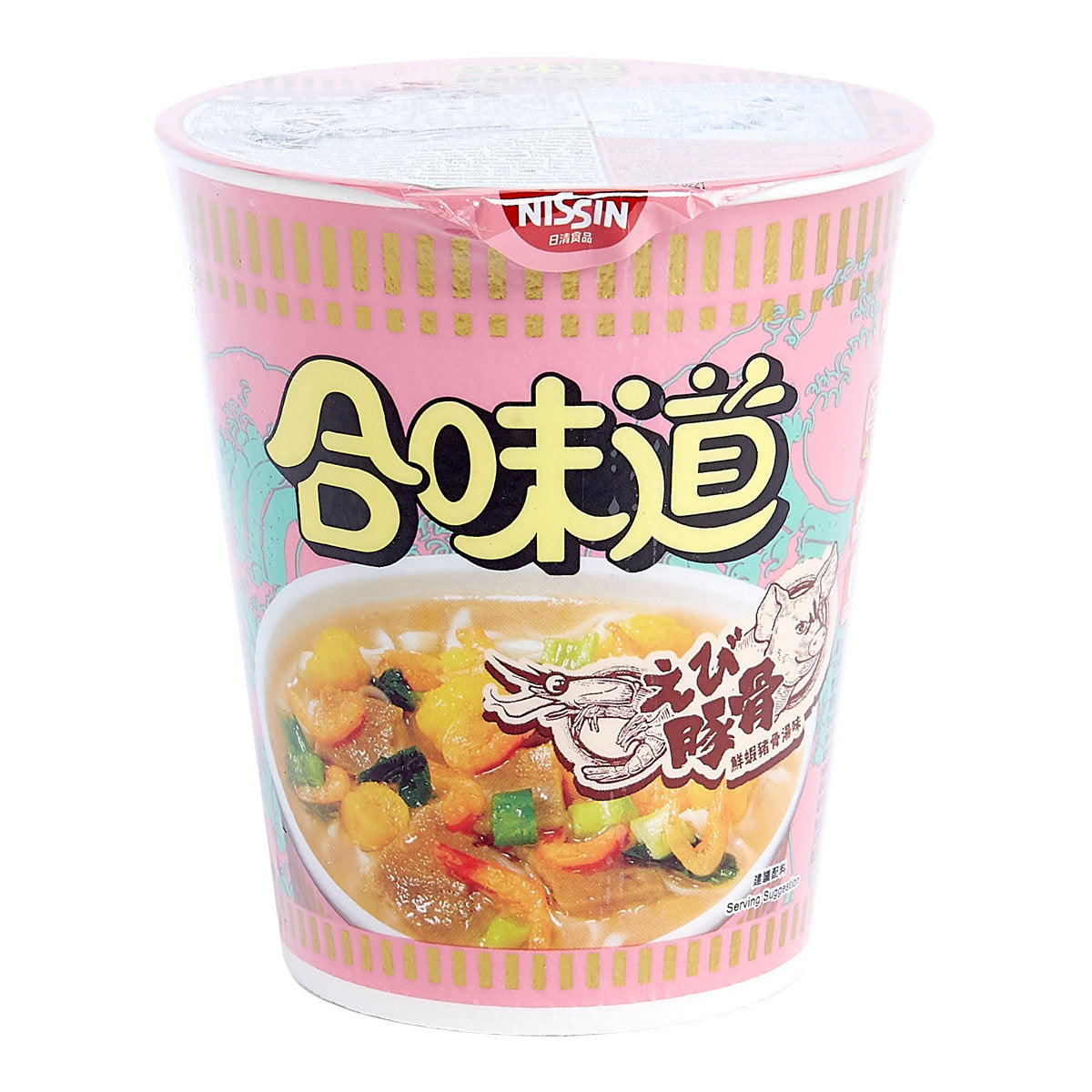 日清合味道鮮蝦猪骨湯味即食麵(杯麵) 75g