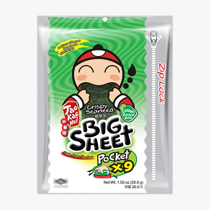 小老板大片脆紫菜 POCKET 28.8克 - 原味