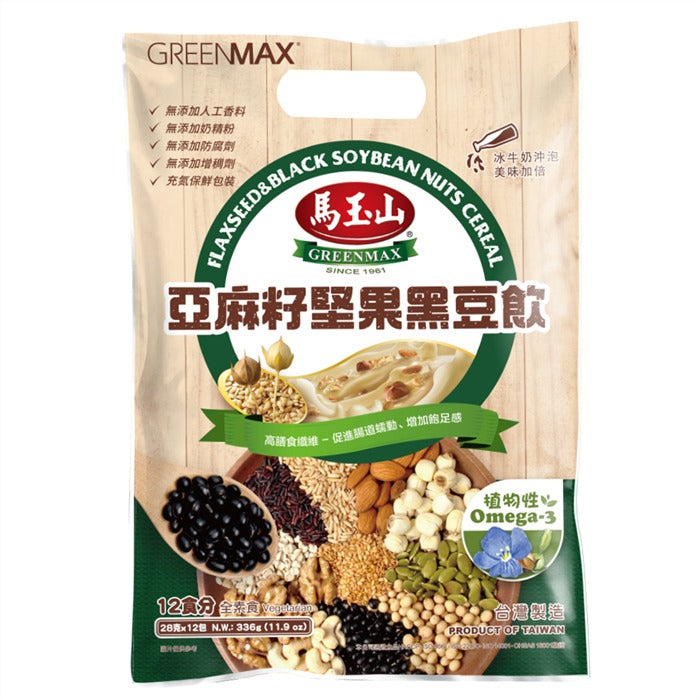 馬玉山亞麻籽堅果黑豆飲 10x28克