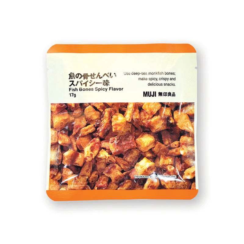 MUJI 無印良品香辣味魚骨頭 17G