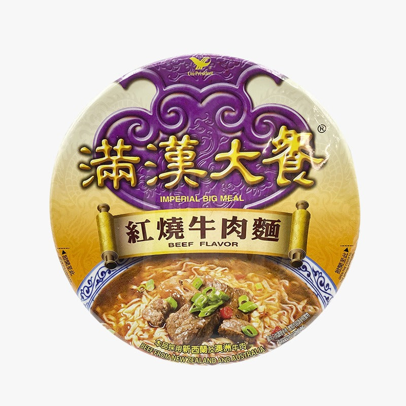 統一滿漢大餐紅燒牛肉大碗麵 187G (包裝隨機發放)