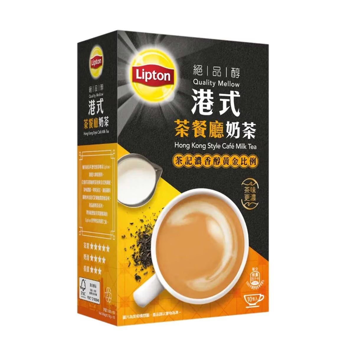 立頓絕品醇港式茶餐廳奶茶10片裝 (包裝隨機) 19GX10 