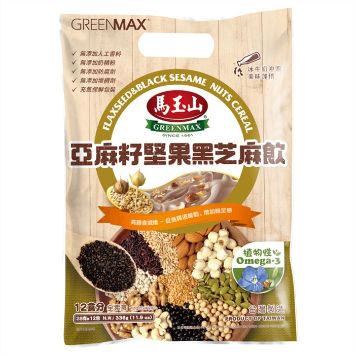 馬玉山亞麻籽堅果黑芝麻飲 10x28克
