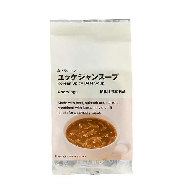 MUJI 無印良品即沖韓式辣牛肉湯 4PCS